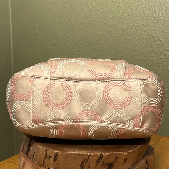 HTF COACH ASHLEY DOTTED OP ART SHOULDER TOTE - Picture 6 of 16